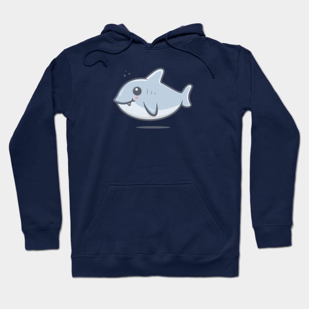 Cute baby shark Hoodie by crealizable